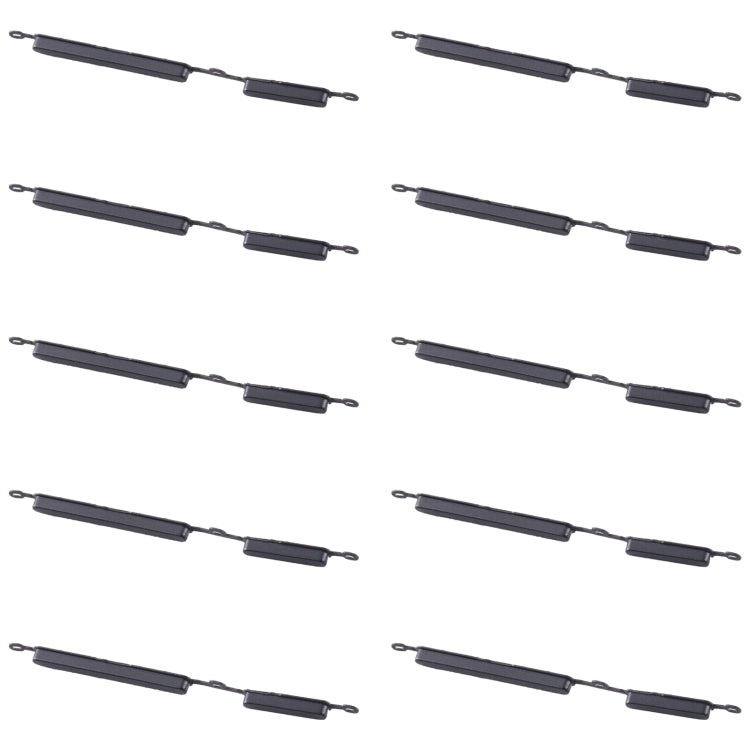 For Samsung Galaxy A03 SM-A035 10pcs Power Button + Volume Control Button(Black)