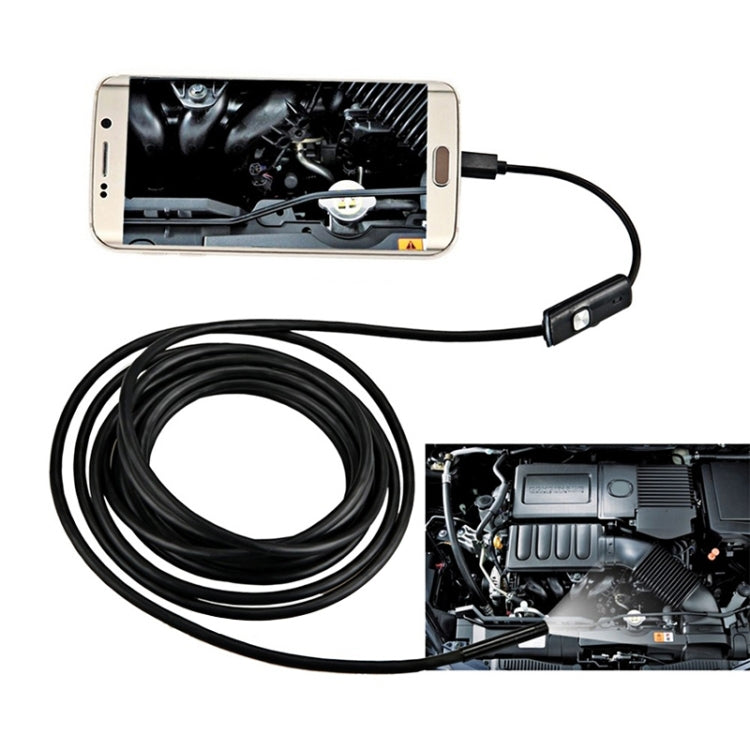 AN97 Water-resistant Micro USB Endoscope Hard Tube Inspection Camera for Parts of OTG Function Android Mobile Phone, with 6 LEDs, Lens Diameter:5.5mm(Length: 10m)