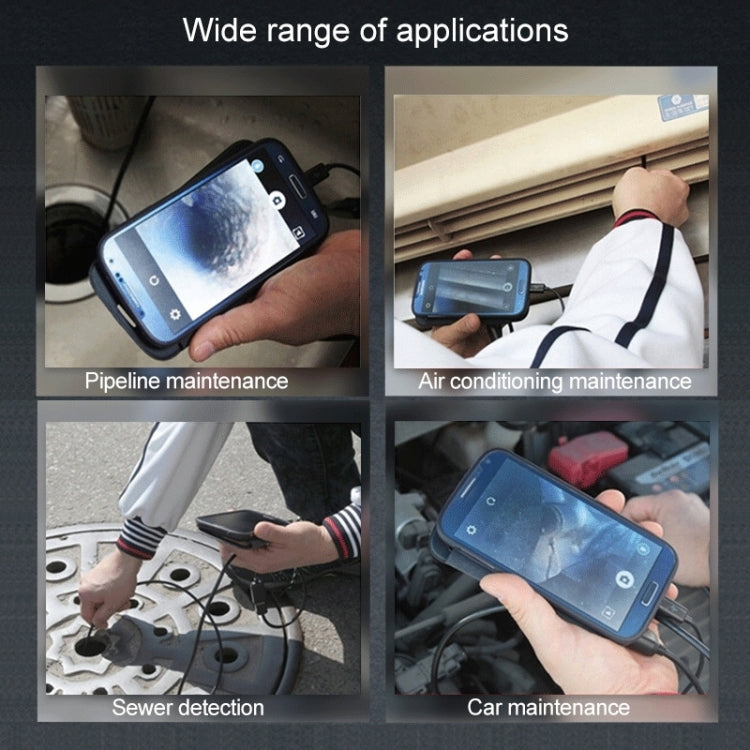 AN100 3 in 1 IP67 Waterproof USB-C / Type-C + Micro USB + USB HD Endoscope Hard Tube Inspection Camera for Parts of OTG Function Android Mobile Phone, with 6 LEDs, Lens Diameter:8mm(Length: 3.5m) - by PMC Jewellery | Online Shopping South Africa | PMC Jewellery | Buy Now Pay Later Mobicred