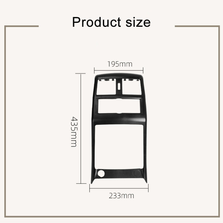 For Mercedes Benz ML320 / GL450 Car Rear Air Conditioner Air Outlet Panel Cover 166 680 7003, Style:Single Hole(Black)