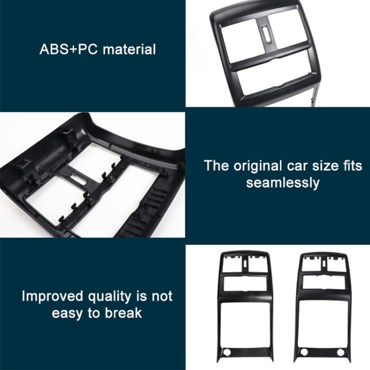 For Mercedes Benz ML320 / GL450 Car Rear Air Conditioner Air Outlet Panel Cover 166 680 7003, Style:Single Hole(Black)