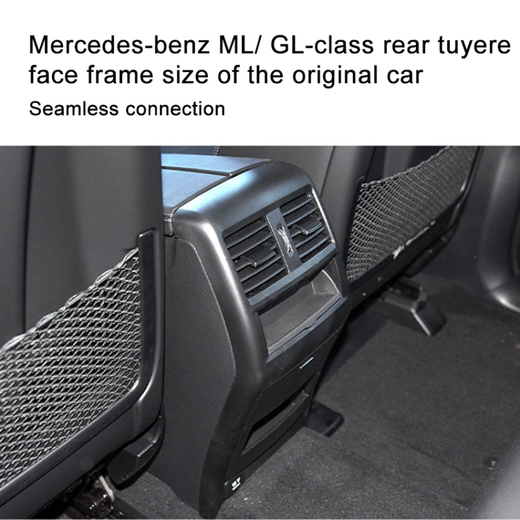 For Mercedes Benz ML320 / GL450 Car Rear Air Conditioner Air Outlet Panel Cover 166 680 7403, Style:Dual Hole(Coffee Brown)