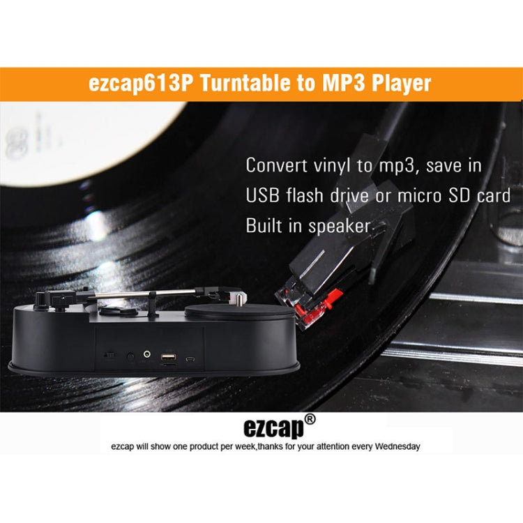 Ezcap 613P Mini Vinyl Record Player with Turntable to MP3 Converter - free shipping - PMC TechLife - Order now!