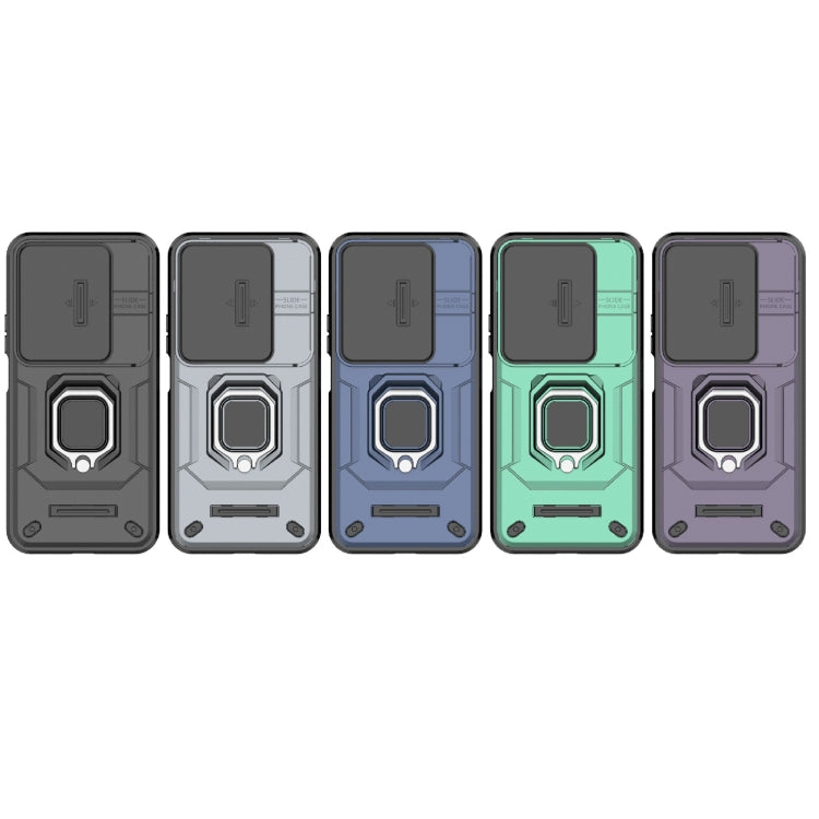 For Honor 200 Lite Global Sliding Camshield TPU + PC Shockproof Phone Case with Holder(Black) - free shipping - PMC Jewellery - Order now!