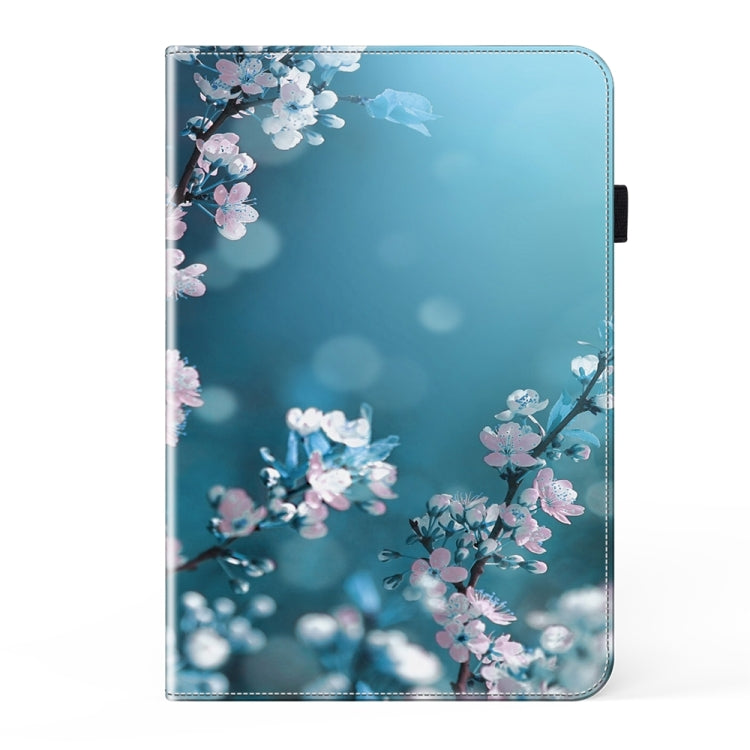 For Samsung Galaxy Tab S9+ / S9 FE+ Crystal Texture Painted Leather Tablet Case(Plum Bossom)