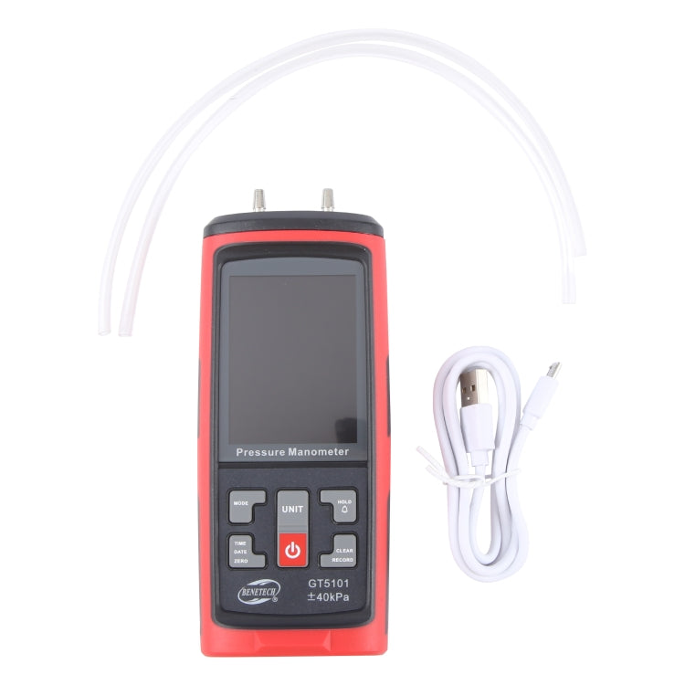 BENETECH GT5101 LCD Display Differential Pressure Meter, Specification:100KPa