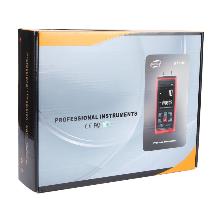 BENETECH GT5101 LCD Display Differential Pressure Meter, Specification:100KPa - free shipping - PMC TechLife - Order now!