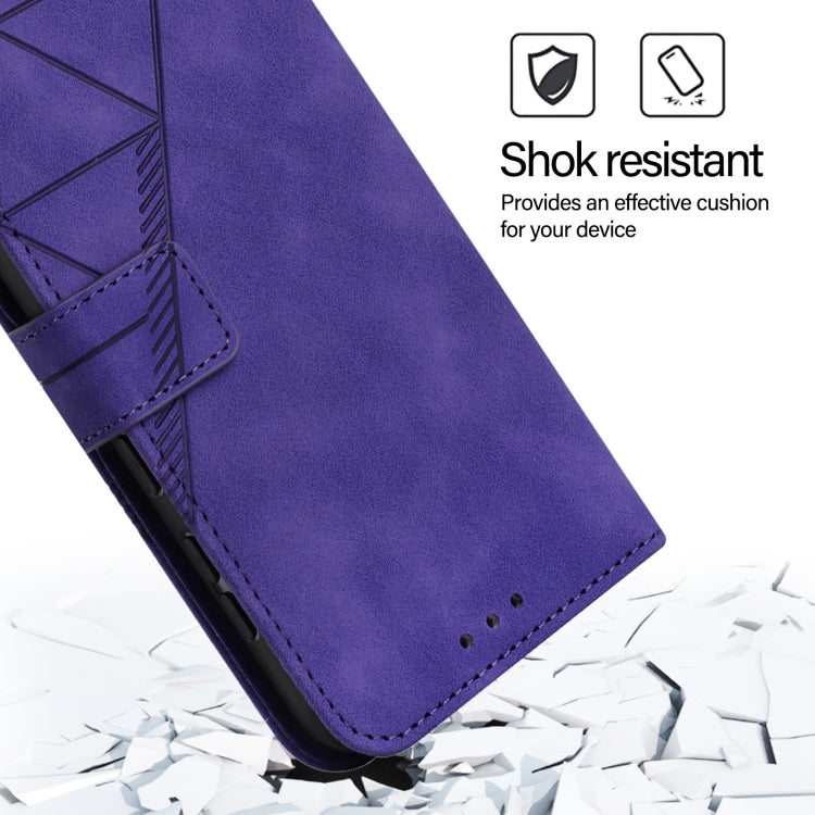 For Huawei Pura 70 Pro Crossbody 3D Embossed Flip Leather Phone Case(Purple)