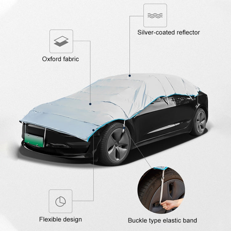 Automatic Retractable SUV Universal Sunshade Snow-proof Dust-proof Cover, Size:L