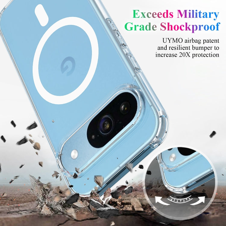For Google Pixel 9 MagSafe Clear Acrylic PC Hybrid TPU Phone Case(Transparent) - Google Cases by PMC TechLife | Online Shopping South Africa | PMC TechLife | Buy Now Pay Later Mobicred