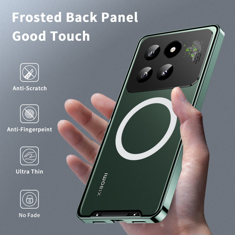 For Xiaomi 14 Pro Aromatherapy Magnetic Metal Phone Case(Green) - free shipping - PMC Jewellery - Order now!