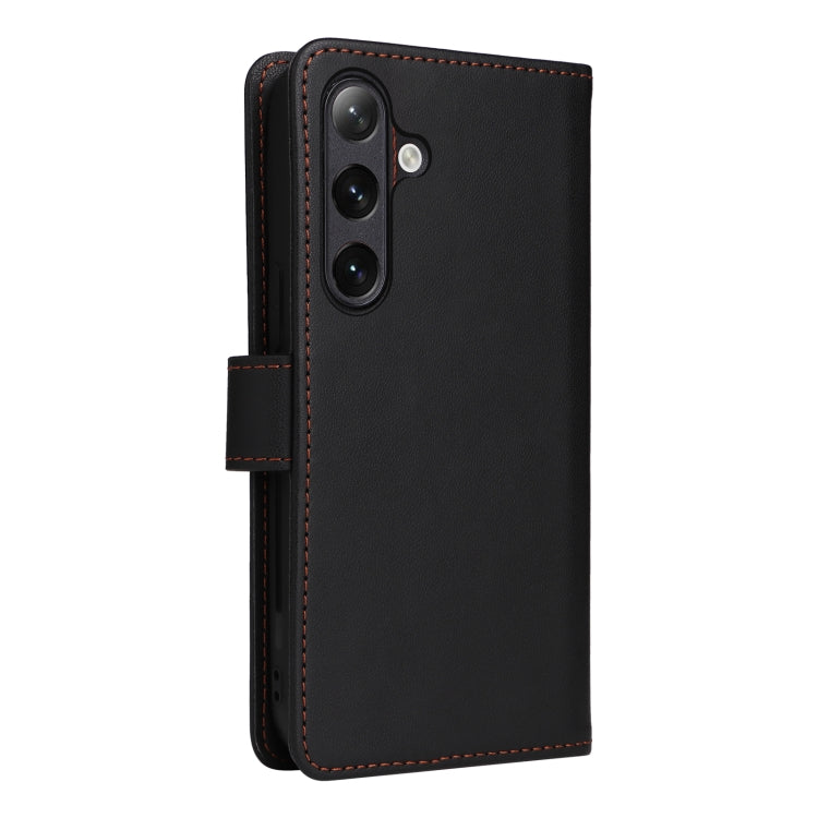 For Samsung Galaxy S24+ 5G BETOPNICE BN-005 2 in 1 Detachable Imitate Genuine Leather Phone Case(Black)