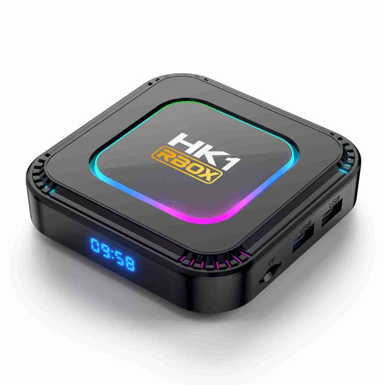 HK1 RBOX K8 8K Android 13.0 Smart TV Box with Remote Control, 2GB+16GB, RK3528 Quad-Core(US Plug)