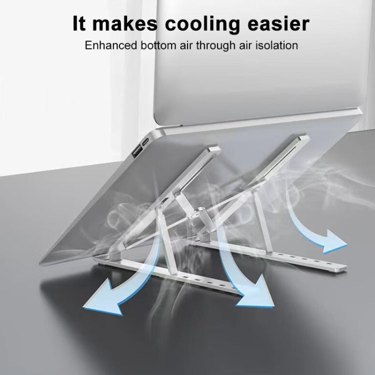 Lenovo Thinkplus Desktop Laptop Folding Holder CT10(Silver) - Laptop Stand by Lenovo | Online Shopping South Africa | PMC TechLife | Buy Now Pay Later Mobicred