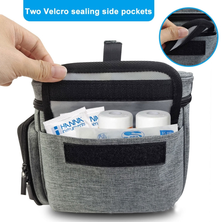 Small Medicine Storage Bag Home First Aid Kit(Grey)