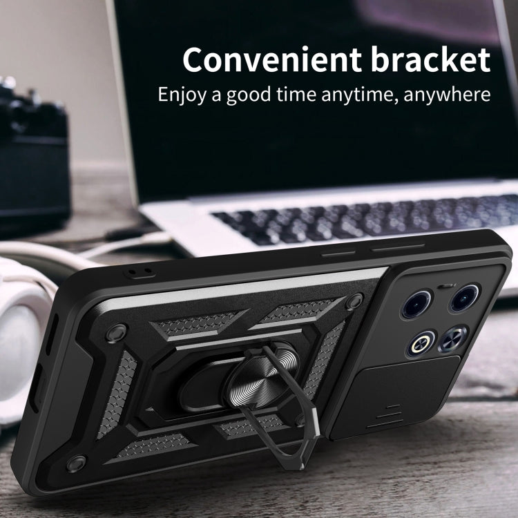 For Infinix Hot 40i / Smart 8 Sliding Camera Cover Design TPU+PC Phone Case(Blue) - free shipping - PMC TechLife - Order now!