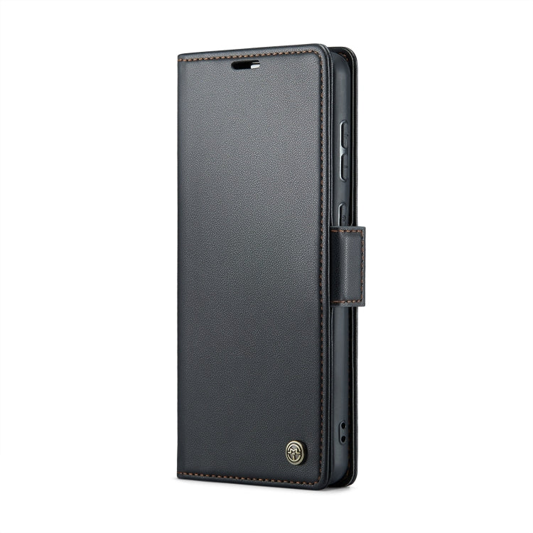 For Huawei Mate 60 CaseMe 023 Butterfly Buckle Litchi Texture RFID Anti-theft Leather Phone Case(Black)