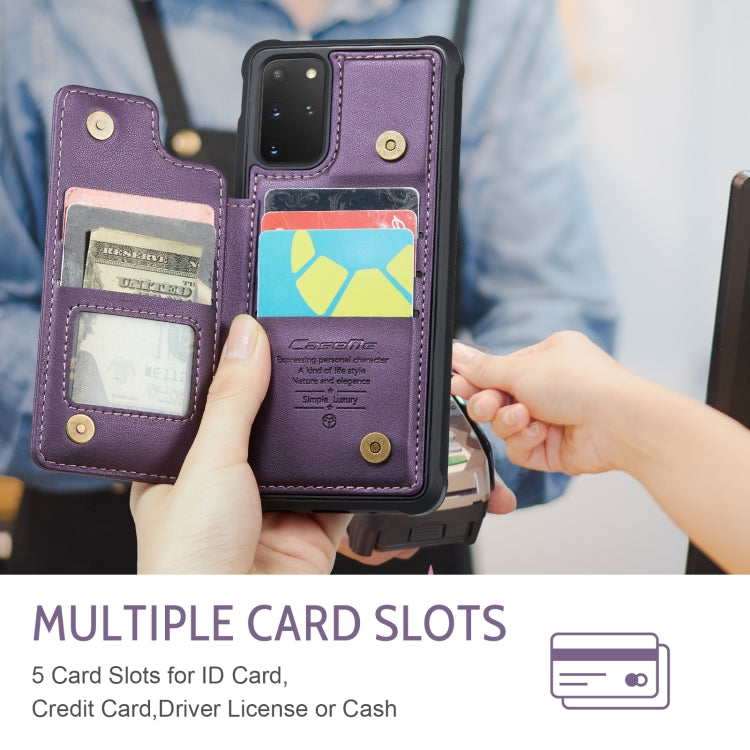For Samsung Galaxy S20+ CaseMe C22 Card Slots Holder RFID Anti-theft Phone Case(Purple) - free shipping - PMC Jewellery - Order now!