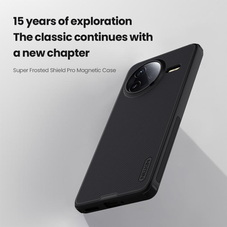 For Redmi K80 NILLKIN Frosted Shield Pro Magnetic Phone Case(Black) - free shipping - PMC Jewellery - Order now!