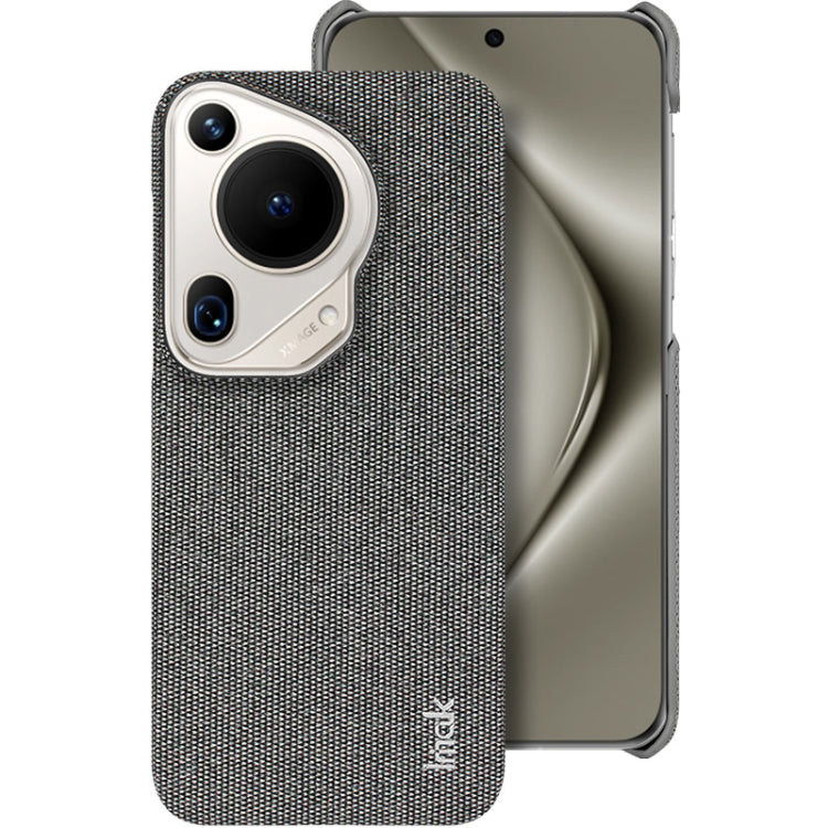 For Huawei Pura 70 Ultra imak Ruiyi Series Cloth Texture PU + PC Phone Case(Dark Grey)
