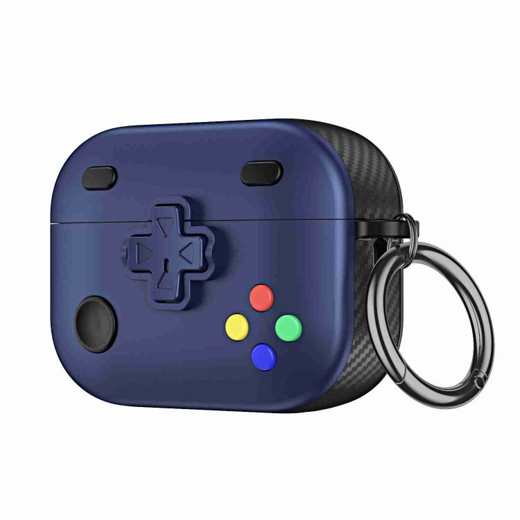 For AirPods Pro Game Console Shape Wireless Earphones Protective Case(Blue)