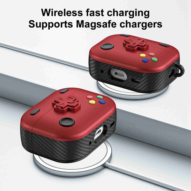 For AirPods 2 / 1 Game Console Shape Wireless Earphones Protective Case(Purple)
