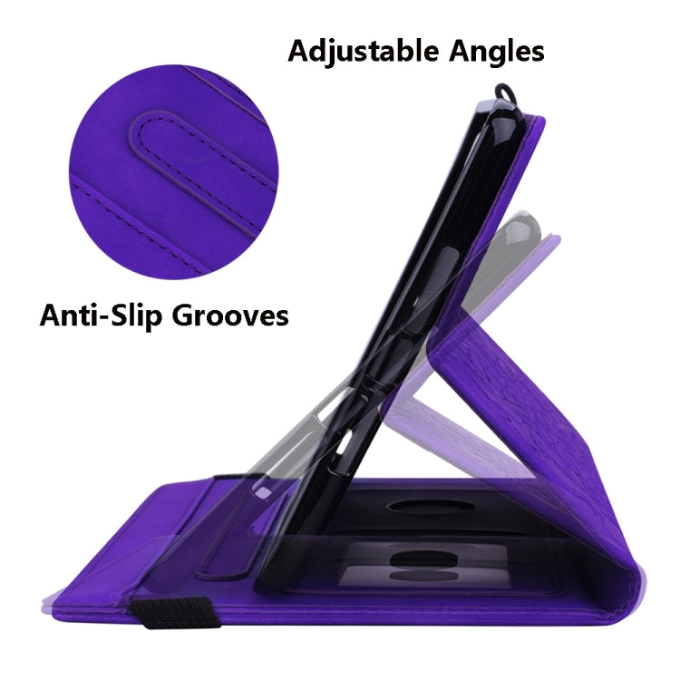 For Samsung Galaxy Tab S9 Ultra Calf Texture Embossed Leather Tablet Case(Purple)