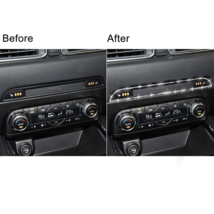 For Mazda CX-5 2017-2018 Car Center Control Panel Diamond Decorative Stickerr,Left and Right Drive Universal - Car Interior Mouldings by PMC TechLife | Online Shopping South Africa | PMC TechLife | Buy Now Pay Later Mobicred