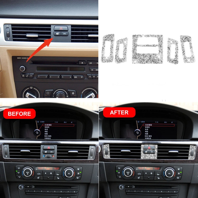 For BMW 3 Series E90 / E92 / E93 2005-2012 Basic Car Air Outlet Diamond Decorative Sticker - Car Interior Mouldings by PMC TechLife | Online Shopping South Africa | PMC TechLife | Buy Now Pay Later Mobicred