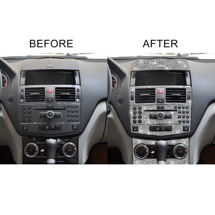 For Mercedes-Benz C-class W204 2007-2010 Car Gear Set Diamond Decorative Sticker, Left and Right Drive - Car Interior Mouldings by PMC TechLife | Online Shopping South Africa | PMC TechLife | Buy Now Pay Later Mobicred