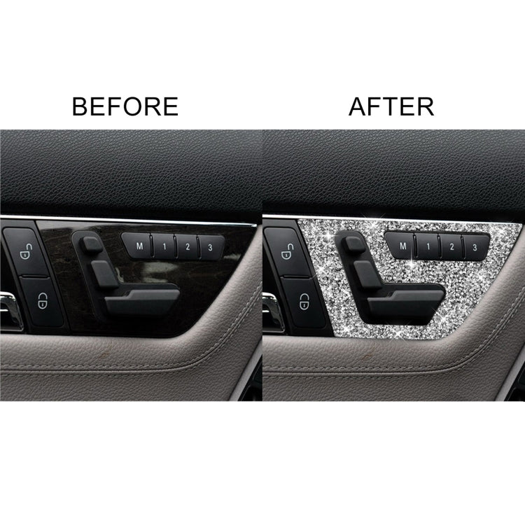 For Mercedes-Benz C-class W204 2007-2013 Car Seat Adjustment A Diamond Decorative Sticker, Left-hand Drive - Car Interior Mouldings by PMC TechLife | Online Shopping South Africa | PMC TechLife | Buy Now Pay Later Mobicred