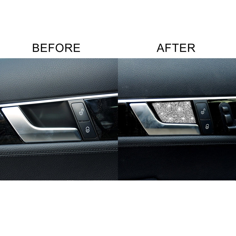 For Mercedes-Benz C-class W204 2007-2013 Car Inside Door Bowl Diamond Decorative Sticker, Left and Right Drive - Car Interior Mouldings by PMC TechLife | Online Shopping South Africa | PMC TechLife | Buy Now Pay Later Mobicred