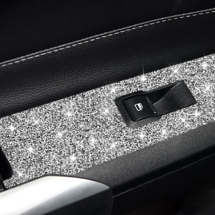 For Ford Mustang 2015-2020 Car Door Lift Panel A Diamond Decoration Sticker, Right Drive