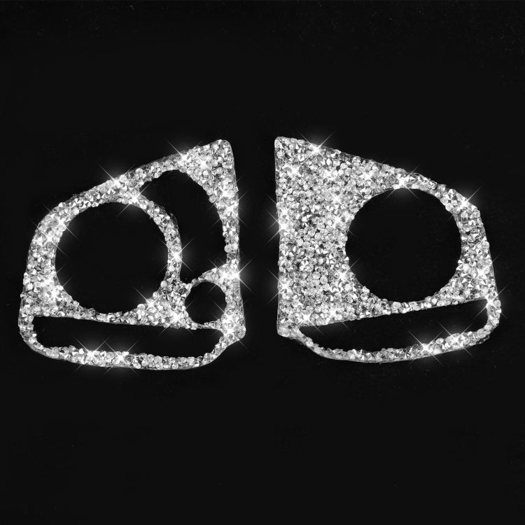 For Honda Civic 2016-2019 Car Steering Wheel Buttons High Configuration Diamond Decorative Sticker, Left and Right Drive