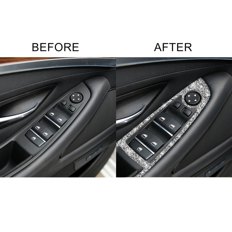 For BMW F10 5 Series 2011-2018 Car Window Lift Switch Diamond Decorative Sticker, Left-hand Drive - free shipping - PMC TechLife - Order now!