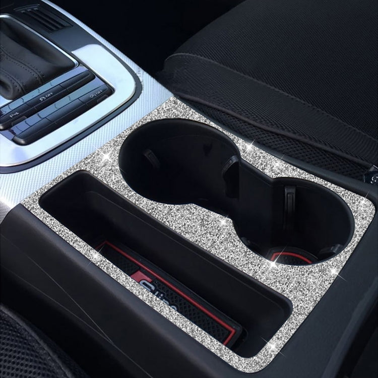 For Audi A5 / A4 / B8 / Q5 Car Water Cup Holder Diamond Decoration Sticker, Left and Right Drive - Car Interior Mouldings by PMC TechLife | Online Shopping South Africa | PMC TechLife | Buy Now Pay Later Mobicred