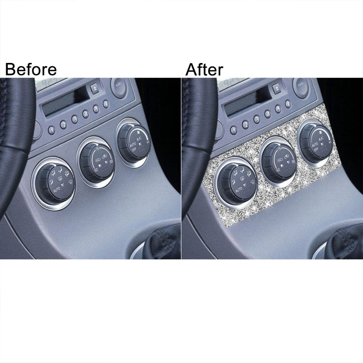 For Nissan 350Z 2003-2009 Car Air Conditioning Adjustment Diamond Decorative Sticker,Left and Right Drive Universal - Car Interior Mouldings by PMC TechLife | Online Shopping South Africa | PMC TechLife | Buy Now Pay Later Mobicred