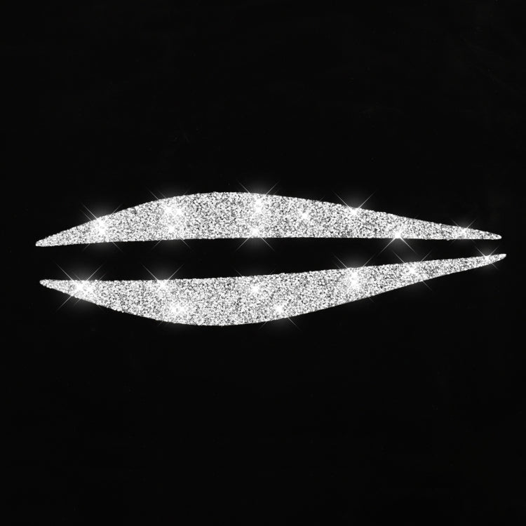 For BMW Series 3 G20 G28 2019-2020 Car Lamp Eyebrow Diamond Decoration Sticker, Left and Right Drive