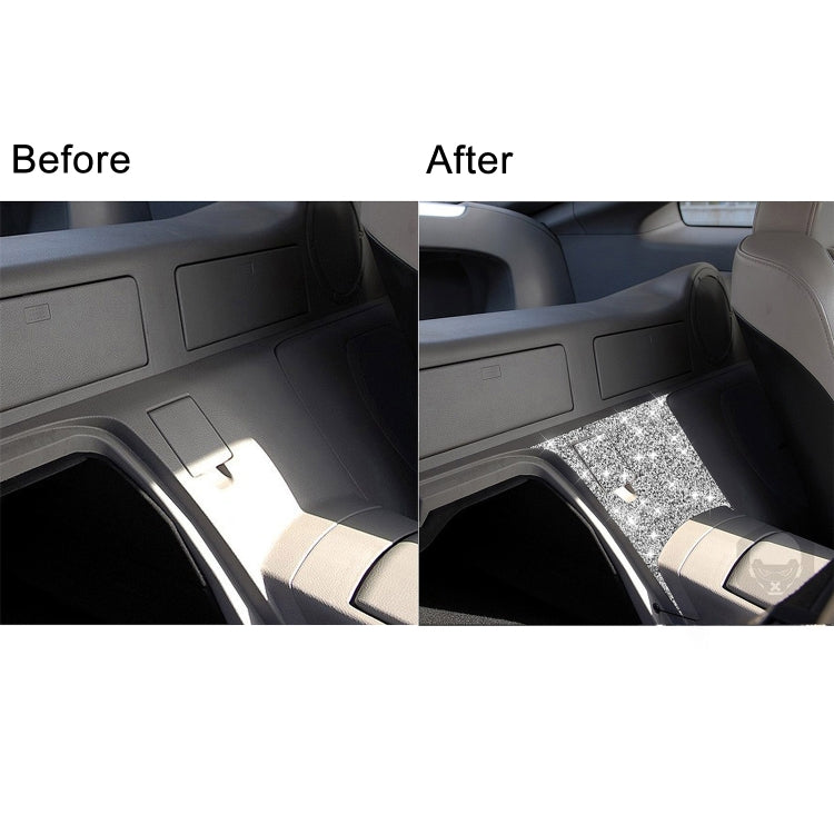For Nissan 350Z 2003-2009 2pcs Car Rear Of Center Console Diamond Decorative Sticker, Left Drive - free shipping - PMC TechLife - Order now!