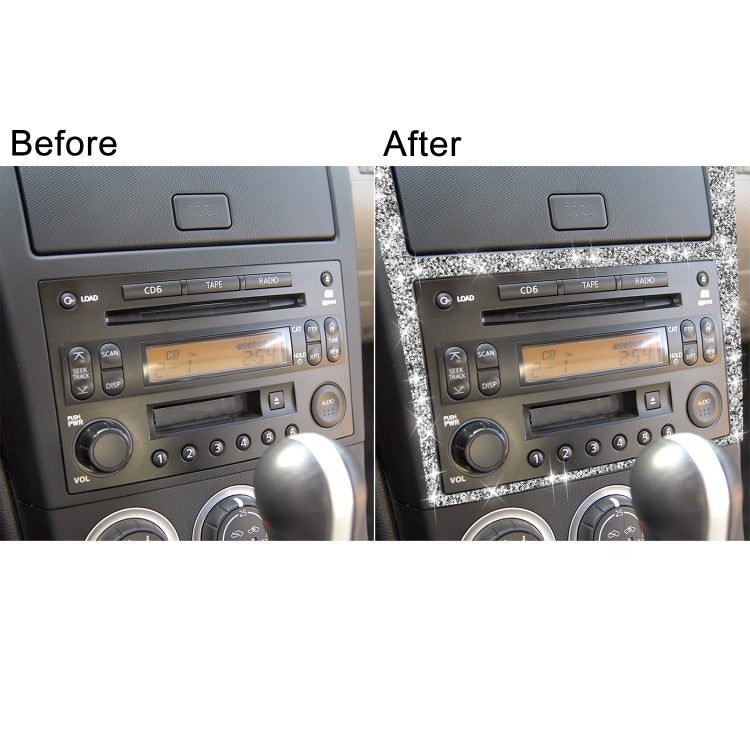 For Nissan 350Z 2003-2009 Car Navigation Frame Diamond Sticker,Left and Right Drive Universal - Car Interior Mouldings by PMC TechLife | Online Shopping South Africa | PMC TechLife | Buy Now Pay Later Mobicred