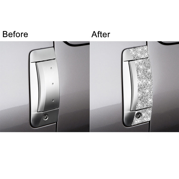 For Nissan 350Z 2003-2009 6pcs Car Door Outer Handle Diamond Decorative Sticker, Left Drive - Car Interior Mouldings by PMC TechLife | Online Shopping South Africa | PMC TechLife | Buy Now Pay Later Mobicred