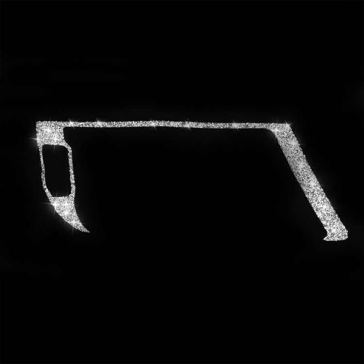For Audi A4 / A5 / Q5 Car Navigation Outer Frame Diamond Decoration Sticker, Left Drive