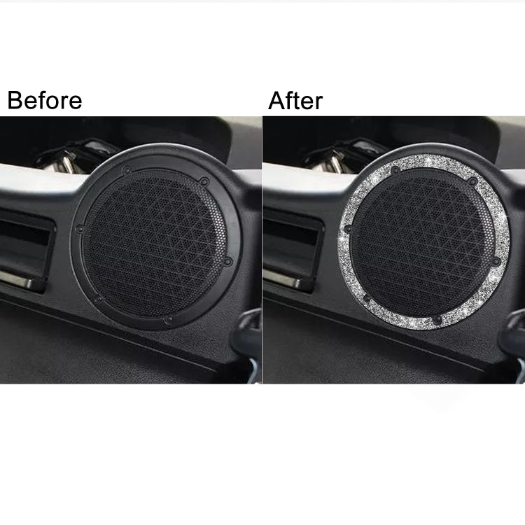 For Nissan 350Z 2006-2009 Car Rear Speaker Surround Diamond Sticker,Left and Right Drive Universal - Car Interior Mouldings by PMC TechLife | Online Shopping South Africa | PMC TechLife | Buy Now Pay Later Mobicred