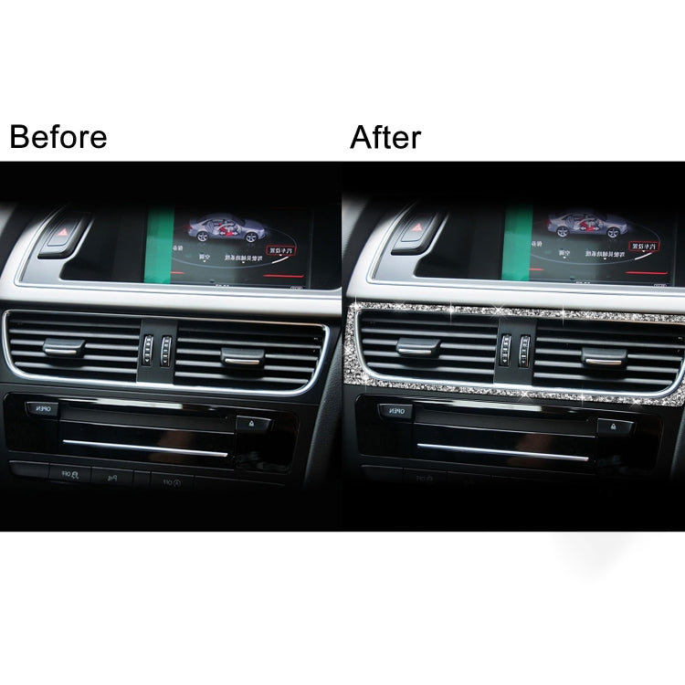 For Audi A4 / A5 / Q5 Car Air Conditioning Air Outlet Frame Diamond Decoration Sticker, Right Drive - Car Interior Mouldings by PMC TechLife | Online Shopping South Africa | PMC TechLife | Buy Now Pay Later Mobicred