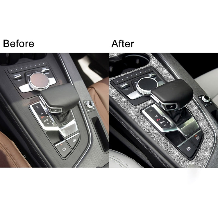 For Audi A4L / A5 2017-2019 Car Large Gear Panel Diamond Decoration Sticker, Left Drive - Car Interior Mouldings by PMC TechLife | Online Shopping South Africa | PMC TechLife | Buy Now Pay Later Mobicred