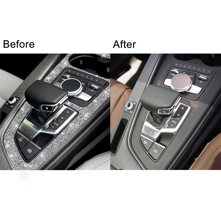 For Audi A4L / A5 2017-2019 Car Large Gear Panel Diamond Decoration Sticker, Right Drive