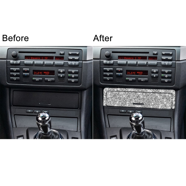 For BMW Series 3 E46 1998-2005 Car Gear Button Frame Diamond Decoration Sticker, Left Drive - Car Interior Mouldings by PMC TechLife | Online Shopping South Africa | PMC TechLife | Buy Now Pay Later Mobicred