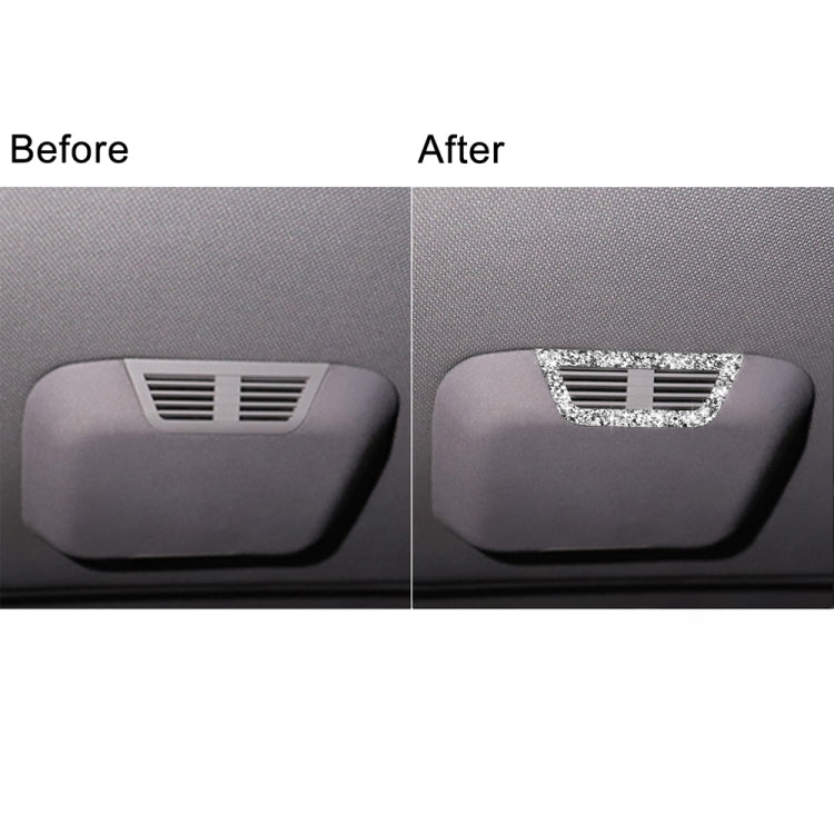 For BMW Series 3 E46 1998-2005 Car Rear Seat Roof Air Outlet Diamond Decoration Sticker, Left and Right Drive - Car Interior Mouldings by PMC TechLife | Online Shopping South Africa | PMC TechLife | Buy Now Pay Later Mobicred