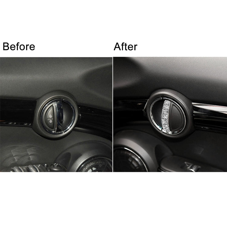 For BMW Mini Cooper Clubman Countryman F55 4pcs Car F Chassis Door Handle Diamond Decoration Sticker - Car Interior Mouldings by PMC TechLife | Online Shopping South Africa | PMC TechLife | Buy Now Pay Later Mobicred