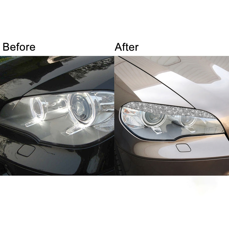 For BMW X5 E70 2010-2012 Car Light Eyebrow Diamond Decoration Sticker, Left and Right Drive - Car Interior Mouldings by PMC TechLife | Online Shopping South Africa | PMC TechLife | Buy Now Pay Later Mobicred